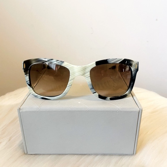 Tory Burch Accessories - VINTAGE Tory Burch Brown Gradient and Black Horn